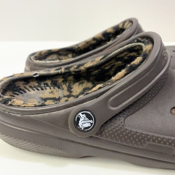 CROCS Unisex Classic Lined Animal Clog 204650 Brown SIZE M- 6 W-8 main image 6